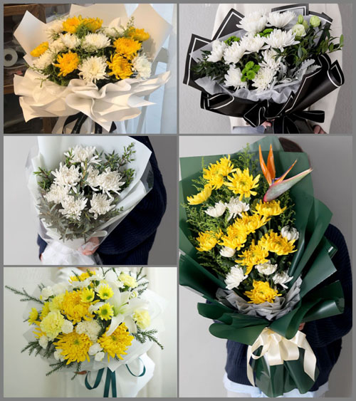 广东梅州市五华县周江镇三河村白事花束代送